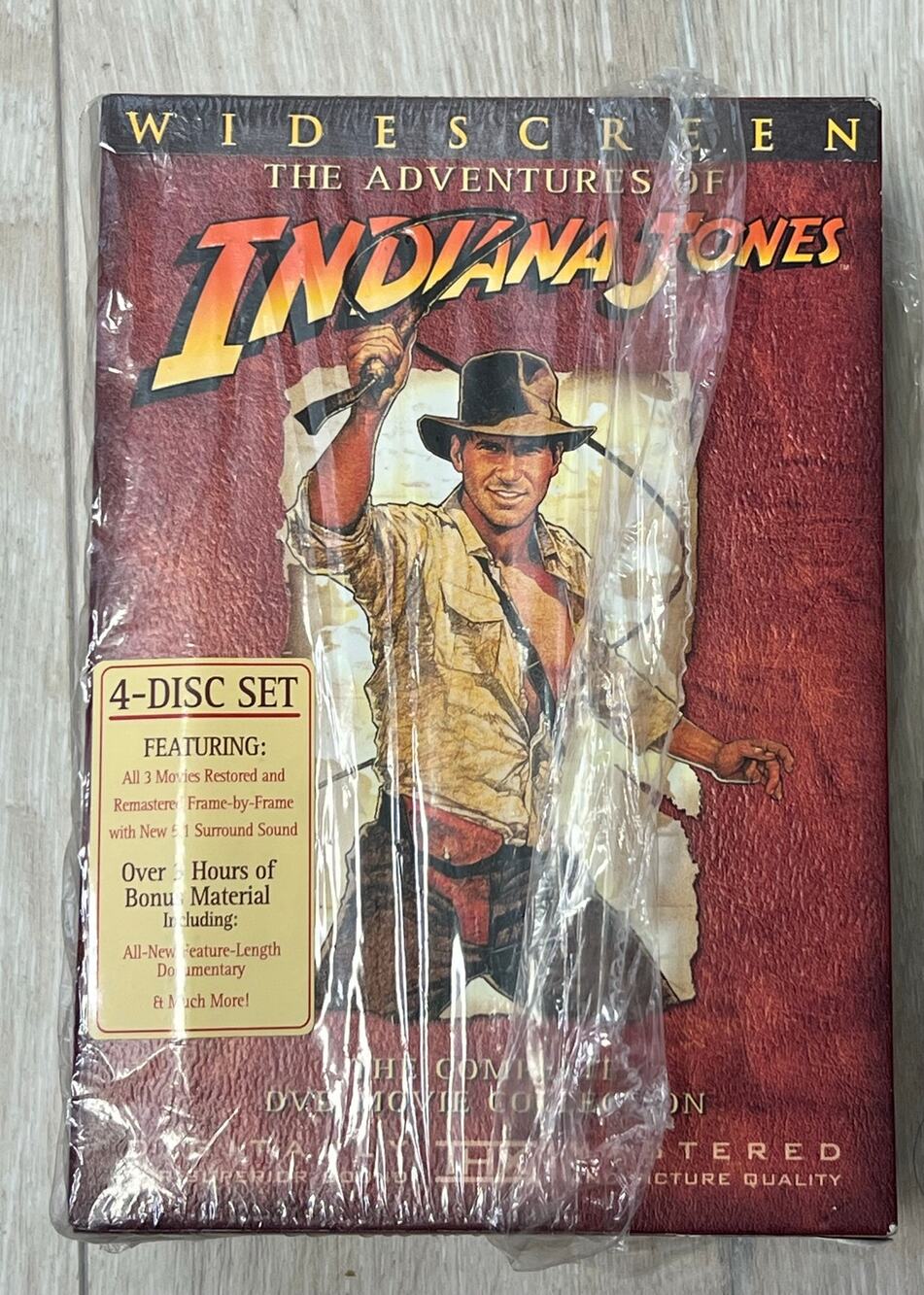 Indiana Jones Complete DVD Movie Collection 4-Disc Widescreen 2003 THX Box Set